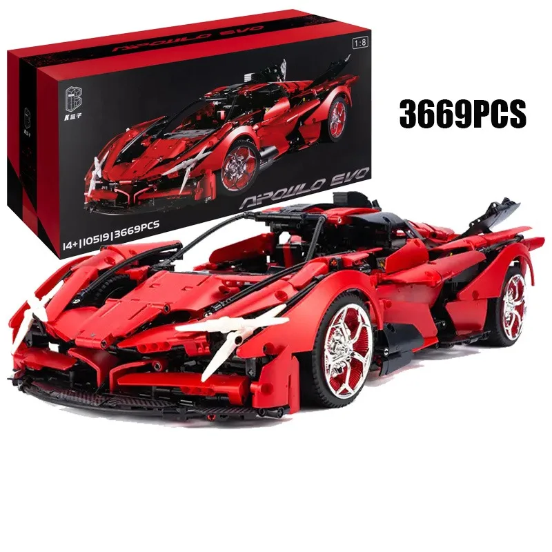 4301PCS Technische Countach Sport Auto Bouwstenen Racing Voertuig Model MOC Bouwstenen Speelgoed Cadeau Voor Kinderen Volwassen