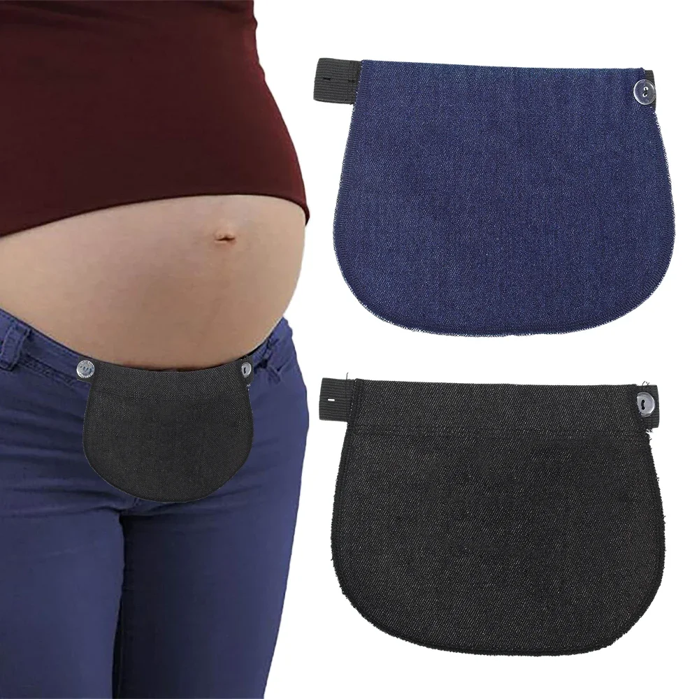 Pregnant Women\'s Belt Extension Buckle Women\'s Pregnancy Belt Pants Adjustment Buckle Big Belly Waist Extension Elastic Band