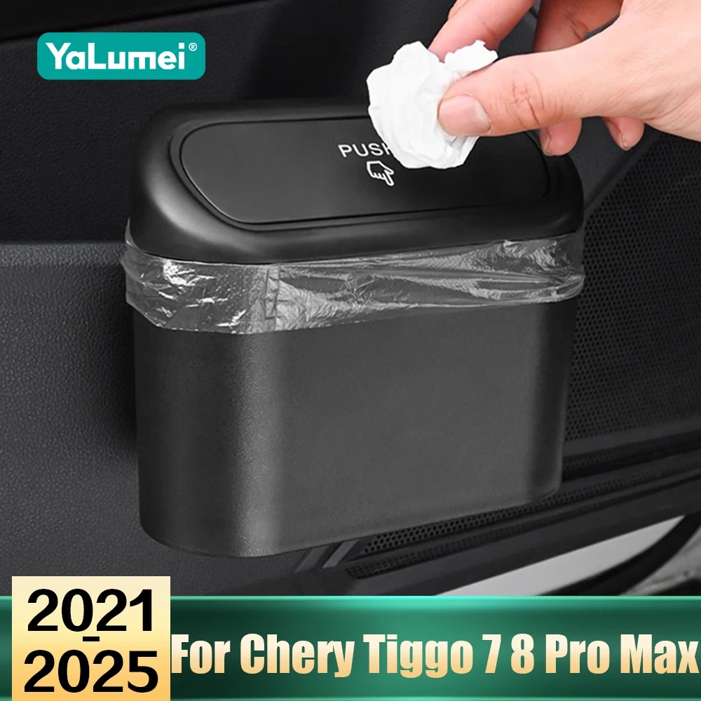 Innen Zubehör Für Chery Tiggo 7 8 Pro Max Hybrid 2021 2022 2023 2024 2025 Auto Hängen Mülleimer quadratische Drücken Fall Bin