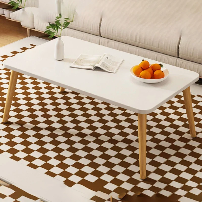 Nordic Simple Wooden Small Tea Table Corners Round Coffee Table Lving Room Mini Sofa Side Table  Basse De Salon Decoration image 3