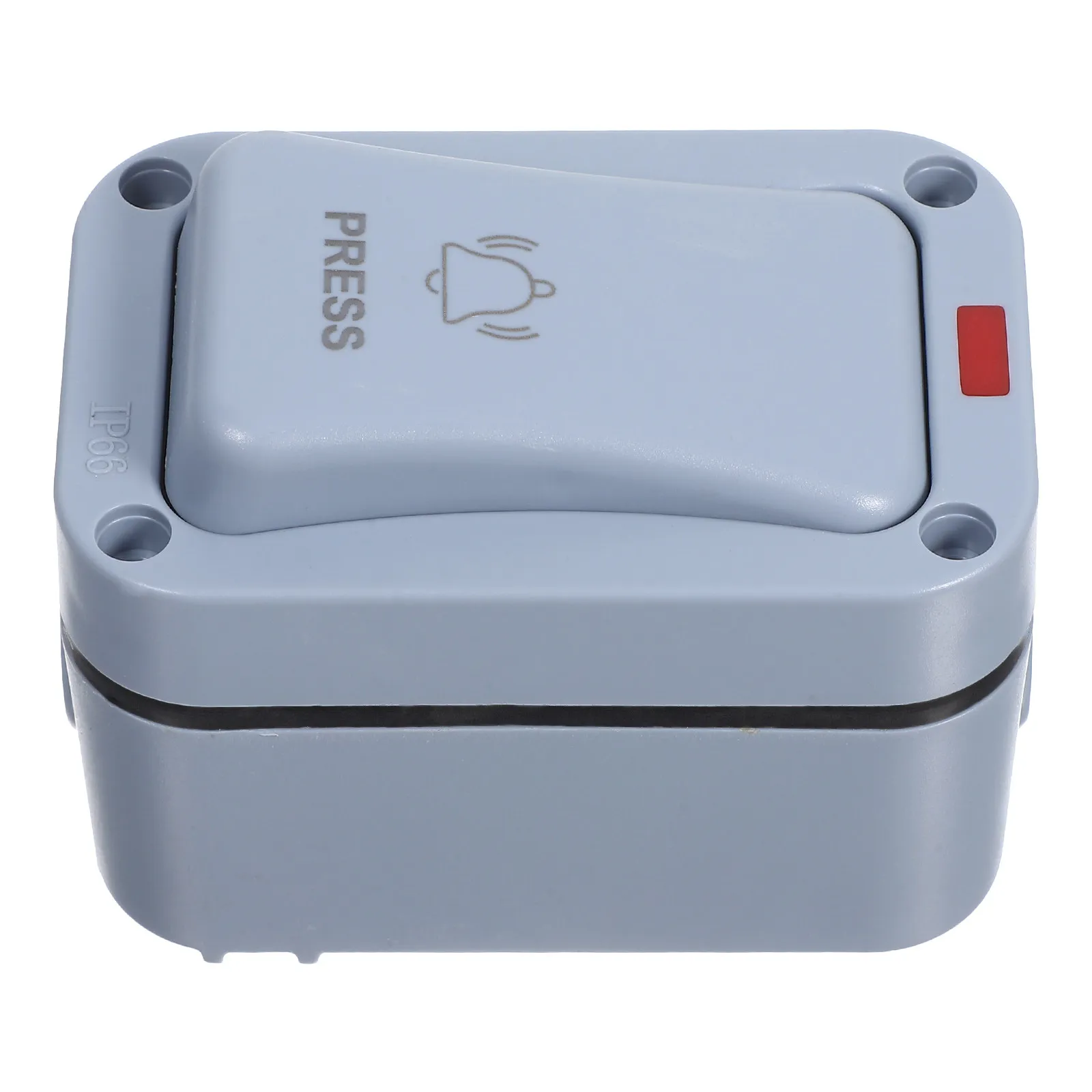 Outdoor Mounted Waterproof Doorbell Button with Illuminated LED Light Surface Install Push Switch for Courtyard Gate Garage