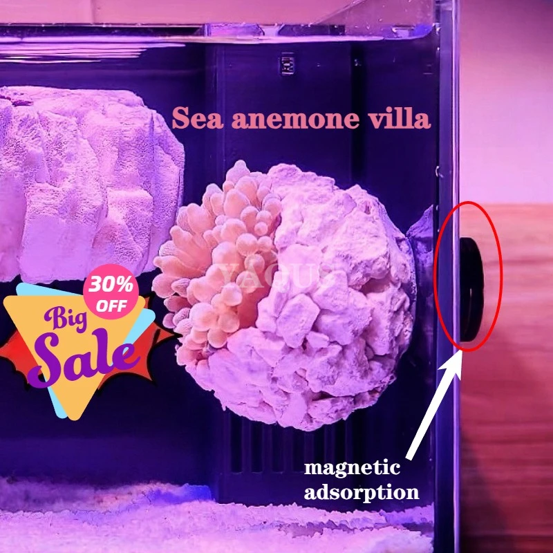 

Новый DIY ручной работы плавающее магнитное гнездо подсолнечника аквариум пейзажное украшение натуральный морской анемон гнездо аксессуары для аквариума