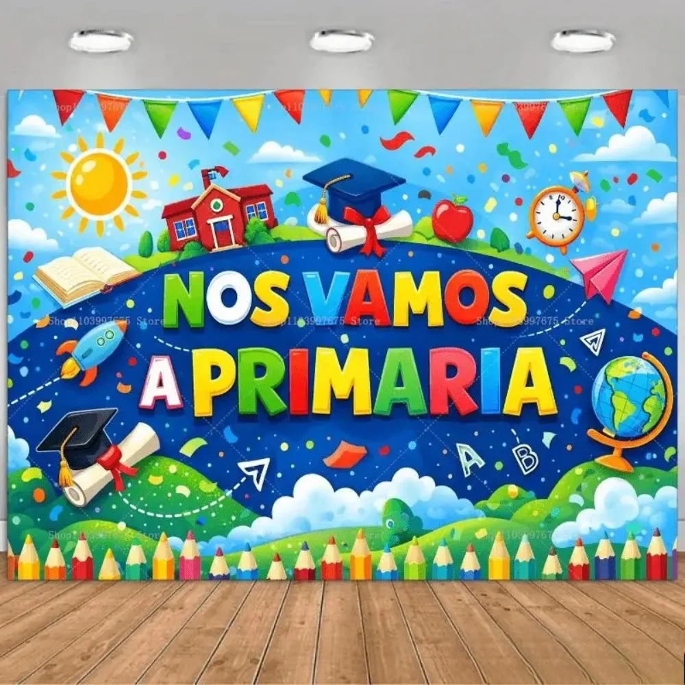 Graduation Party Ribbon Themed Banner Decoration Background, Children's Birthday Party, Home Decoration Photography Background