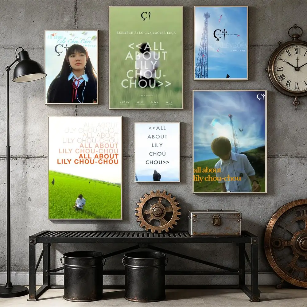 Movie A-All About Lily Chou-Chou Poster HD Self Adhesive Wall Mural Stickers Decals for Bedroom Living Room Home Decor Gift