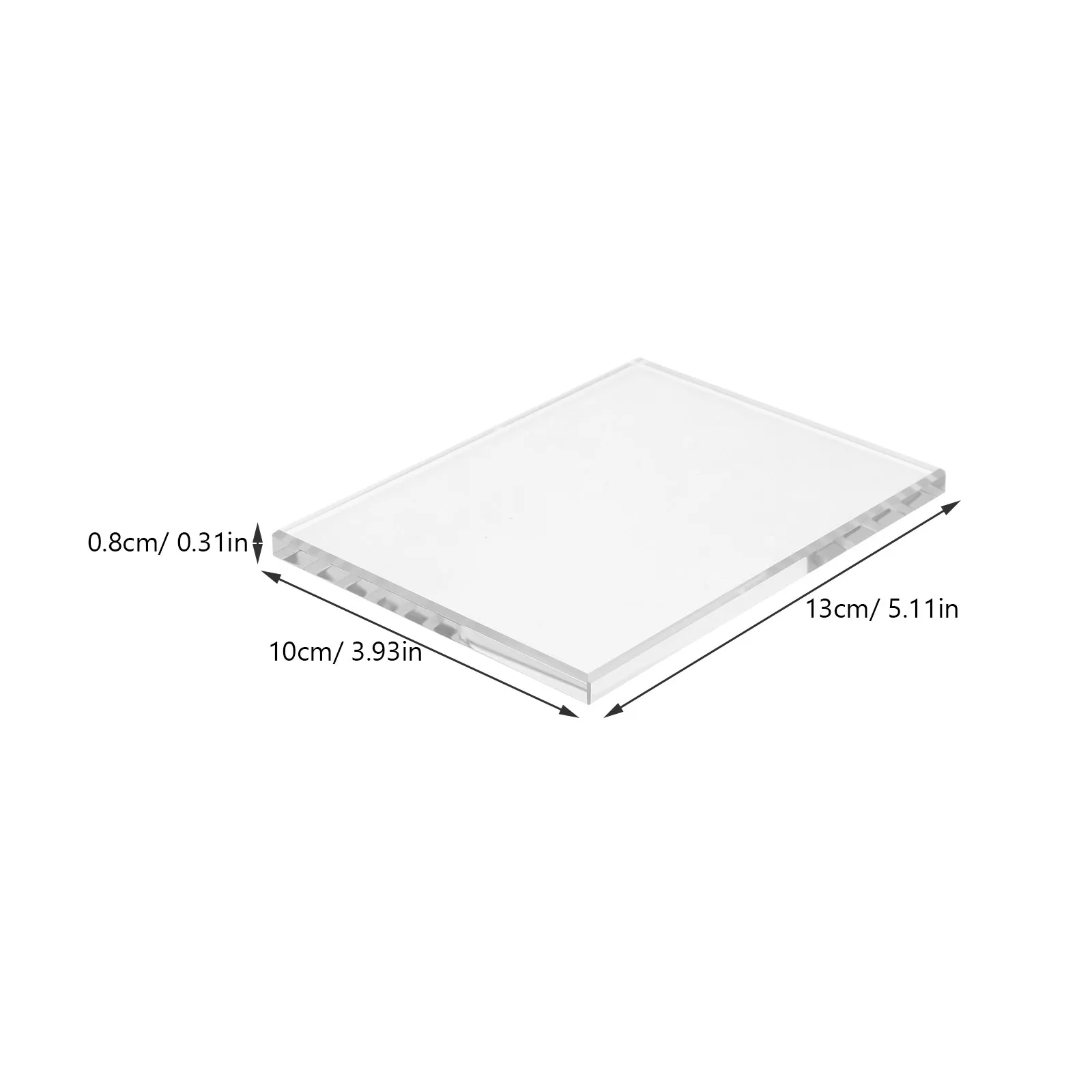 Clear Tempered Glass Sheet for Handmade Projects Super Hard Fine Polished Backing Plate Scraping Flattening Craft Tool