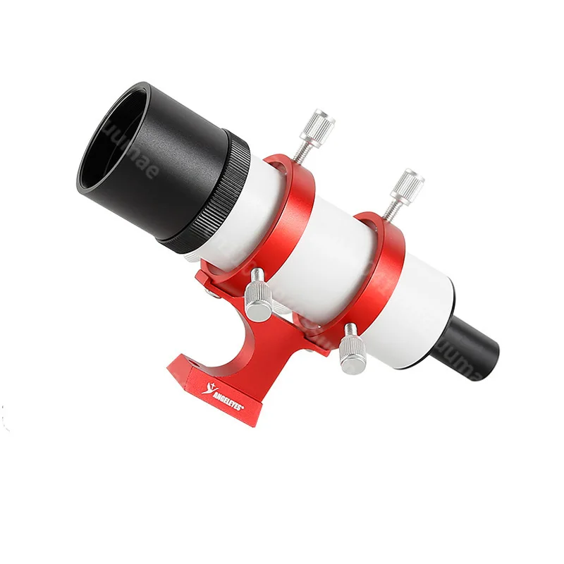 1PC 7x50 Optical Star Finder Tube with Black/White/Red Mounting Bracket Guide Scope Astronomical Telescope Accessories