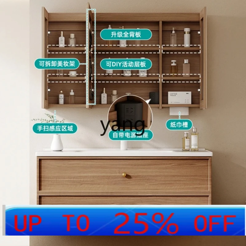 

LH medieval style side storage bathroom cabinet ceramic integrated basin wash basin combined wash table