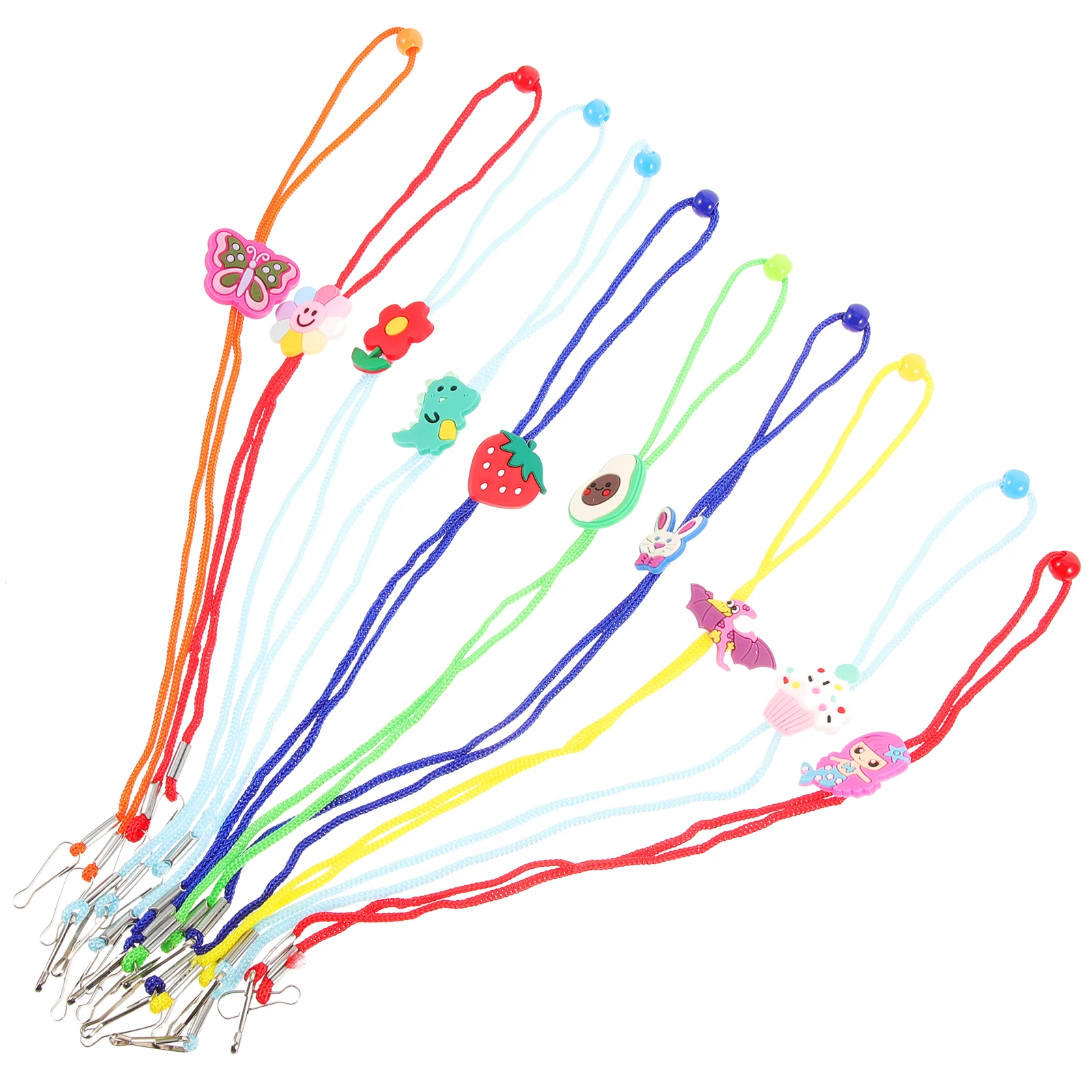 

10pcs Kids Glasses Strap Adjustable Elastic Cartoon Eyeglasses Lanyards Sunglasses Chain Polyester Child Straps Rope