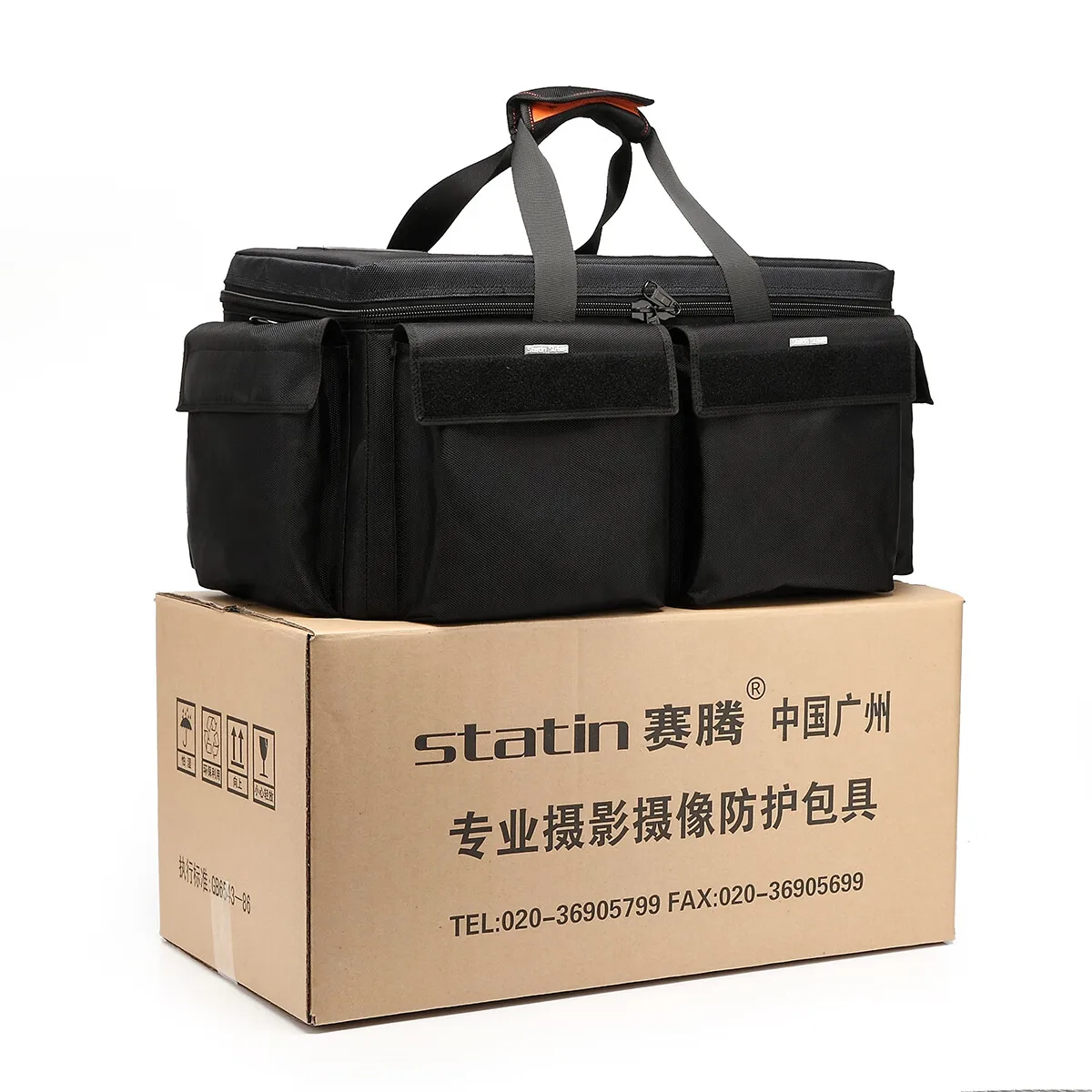 Statin HDV4319 Camera Bag SLR Photo Bag Matrix Heavy Photography Equipment Protection Handbag for EX280 Z280 2pcs Partitions 18L