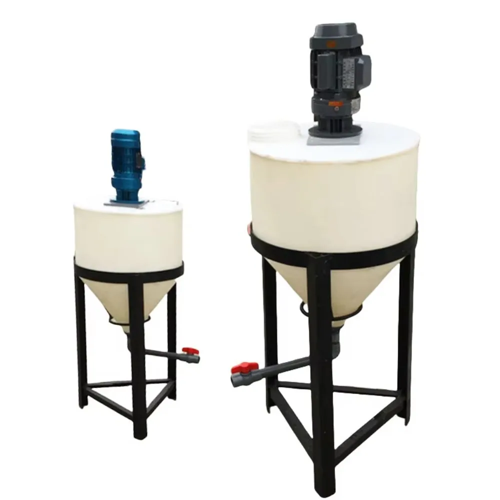 

2026 sell 200litre Poly Plastic Liquid Storage Chemical Dosing Mixing Tank with Agitator Machine