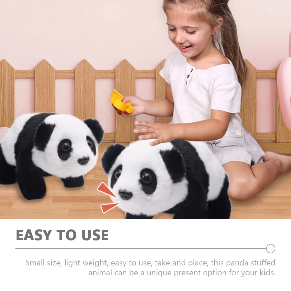 Electric Panda Toy Plush Animal Toy Stuffed Panda Toy Crawling Panda Toy for Kids crawling toy stuff animals for girls