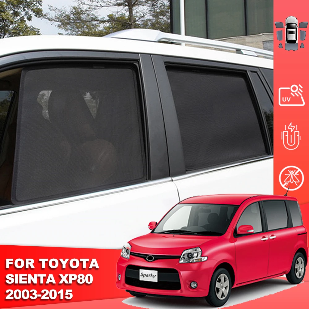 

For Toyota SIENTA XP80 2003-2015 Car Sunshade Shield Magnetic Rear Side Baby Window Sun Shade Visor Front Windshield Curtain