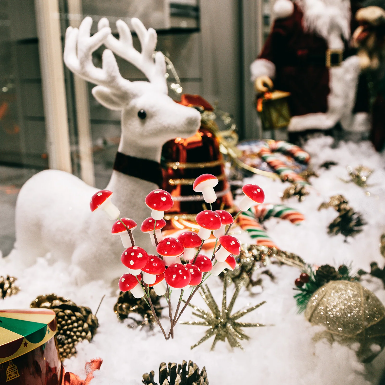 

4Pcs Artificial Mushroom Plants for Home Decor Party Setup Miniature Garden Accessories Figurines Fake Mushrooms