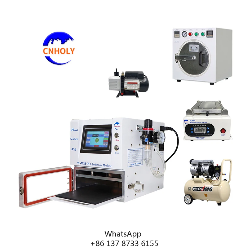 VL-H1023 Full 5-piece Set Vacuum Kit For Mobile Phone Shop LCD Laminating Machine Digital Tablet Lcd Screen Repair Machine