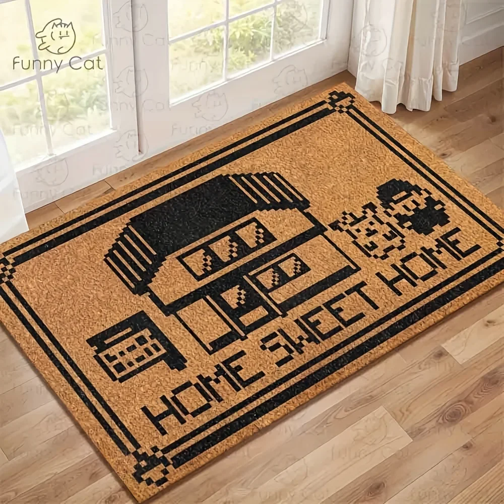 

Дверной коврик VIKAMA Pixel Style — прочный и устойчивый к пятнам — напольный коврик для внутреннего и наружного входа — домашний декоративный ковер