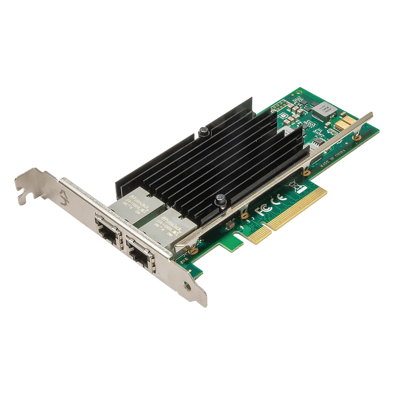 XikeStor 10G dual port network card Intel X540 main control chip supports servers, desktops, virtual machines, etc