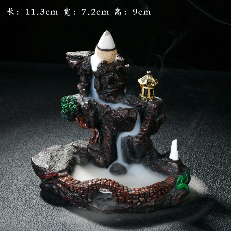 Reverse Flow Ceramic Incense Burner, Home Decoration, Creative Incense Path Ornament