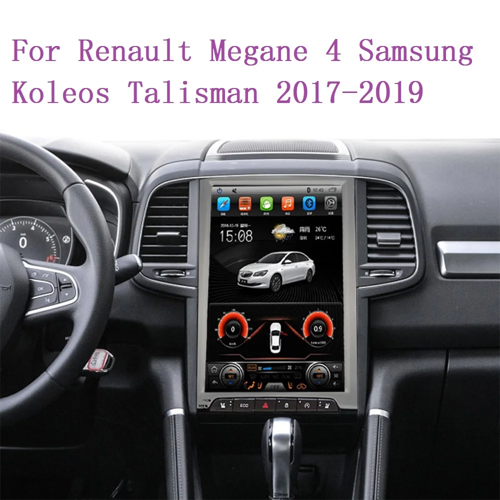 Tesla Style Android 13.0 Car Radio For Renault Megane 4 Koleos Samsung Talisman 2017 + Multimedia Player Carplay GPS Head Unit