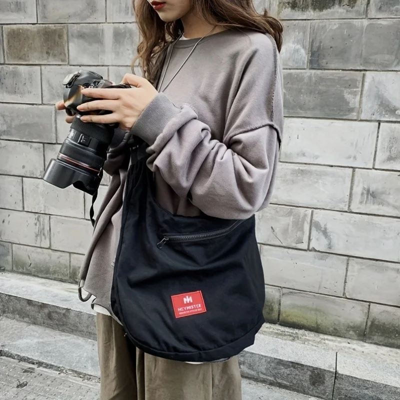 حقيبة عمل متعددة الوظائف على شكل سترة، طراز أمريكي عتيق، سعة كبيرة، نايلون بدون أكمام