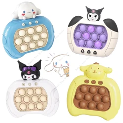 Cartoon Cinnamoroll Kuromi My Melody Quick Push Game Press It Competition spremere alleviare lo Stress Console giocattoli con punta delle dita aggiornati