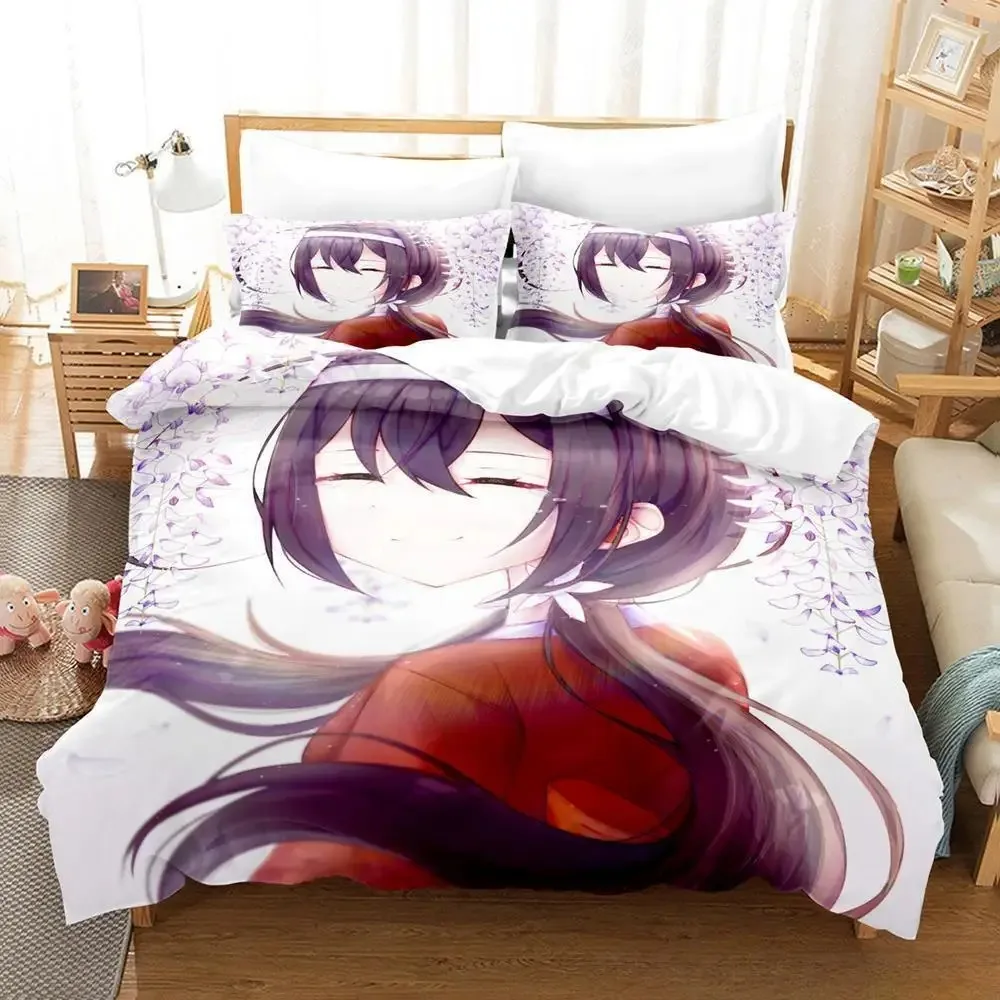 

3D Print Anime Kawaii Girl Kyouka Bedding Set Single Twin Full Queen King Size Bed Set Adult Kid Bedroom Duvet cover Sets