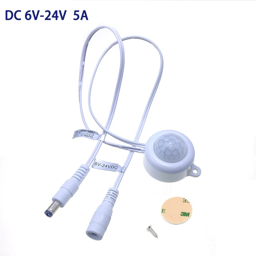 USB Body Infrared PIR Motion Sensor Switch DC5V12V24V Human Motion Sensor Detector DC Switch For LED Light