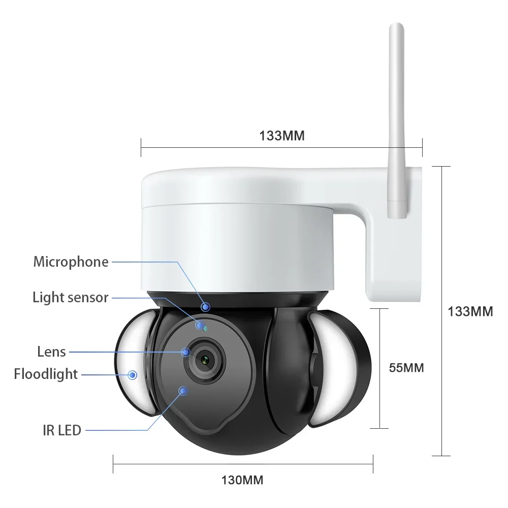

YYHC- 3MP Outdoor IP66 Tuya Smart Camera Security Surveillance Wireless PTZ IP Network Wifi Camera