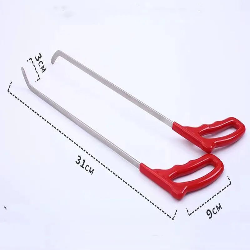 4pcs new unpainted dent repair tool hook rod stainless steel hand tool body dent PDR repair tool