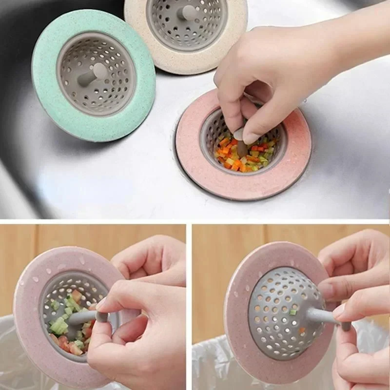 

1/2pcs Home Living Floor Drain Hair Stopper Bath Catcher Sink Strainer Sewer Filter Shower Cover sink strainer sink accessories