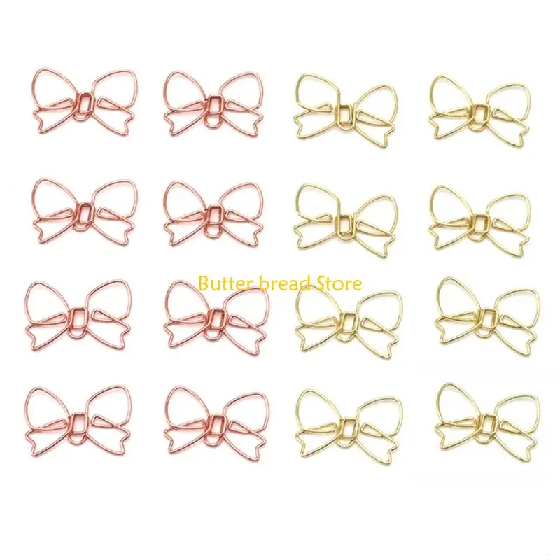 W89C 100PCS Powknot Paper Clip Metal Paper Clip Clip Clip for File Paper Photo Photo Acket