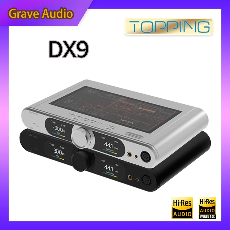 

TOPPING DX9 15th Anniversary HIFI Decoder AK4499EQ DAC Headphone Amplifier PreAmplifier 4.4mm XLR Balanced DAC Pre-amp