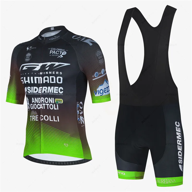 -Quick-Dry Mountain Bike Cycling Jersey Set for Men, Racing Bicycle Clothes, Summer Suit, 2023