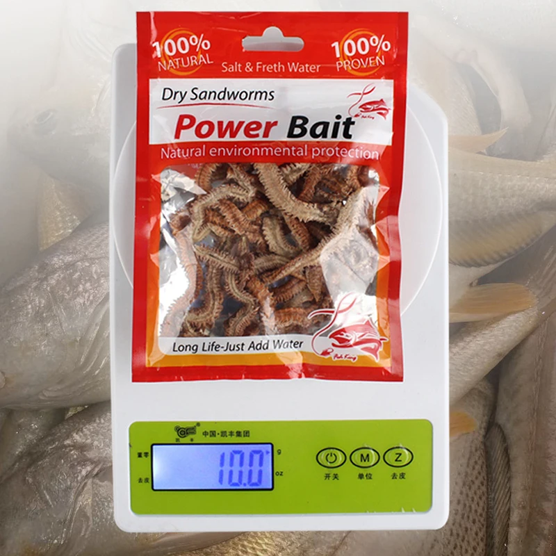 100% naturel sec ver de sable 10g leurres de pêche pour la carpe attraper séduisant hiver glace pêche en mer tournoi de pêche en plein air