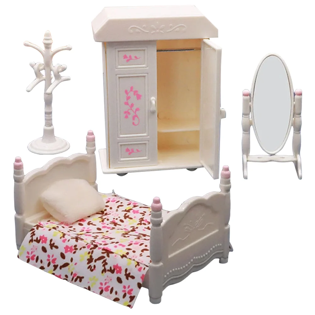 Bedroom Set Model Children Toy Landscaping Miniature Wear-resistant House Kids Delicate Decor Toys Realistic Children’s
