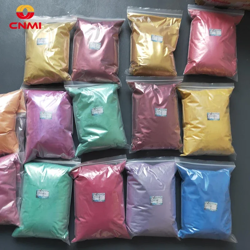 500g/Bag Colorful Pearlescent Powder Pigment Nail Arts Polish Mica Nail Glitter Pearl Powder Tye Dye Soap Epoxy Resin Pigment