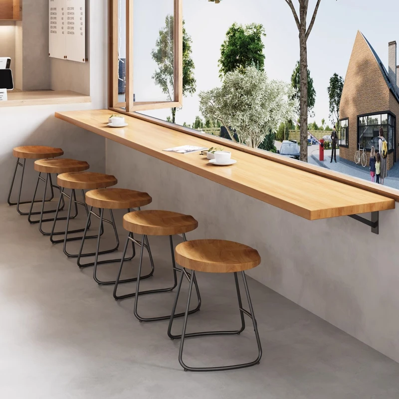 

Outdoor Design Bar Tables Modern Beverage Shop Living Room Wood Bar Tables Bedroom Hotel Nordic Furniture Esstische Lsbt