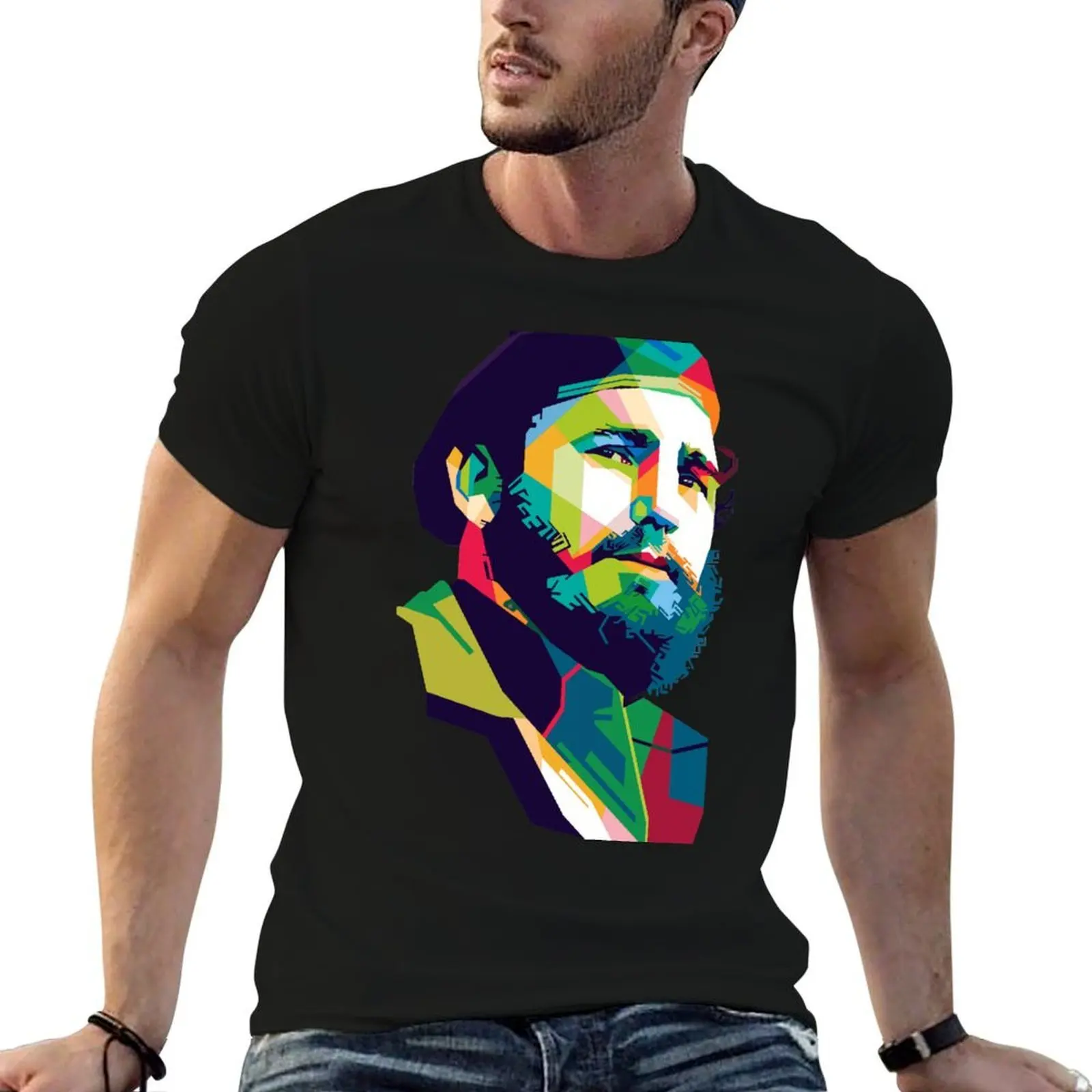 Fidel Castro T-Shirt rapper graphic tees valentines clothes tee shirts for men