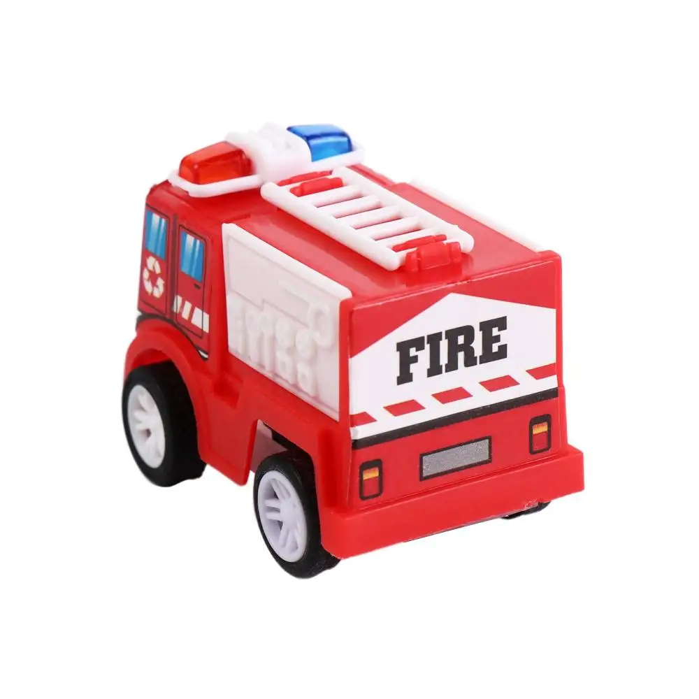 Funny Fire Truck Press and Go Car Toy Mobile Vehicle Cute Inertia Car Toy Red Montessori Pull Back Toy Car Birthday Gift