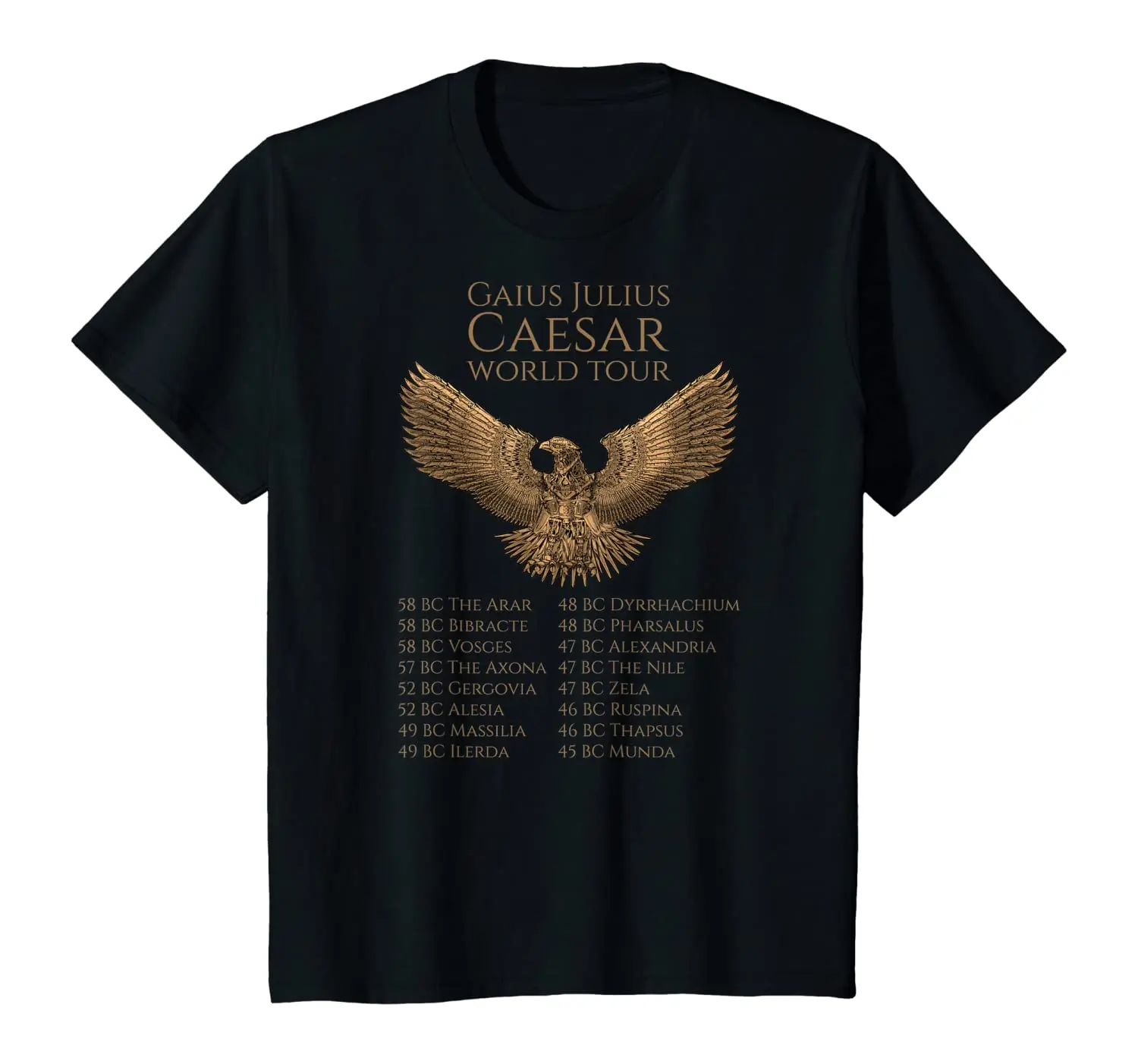 Ancient Rome Legion Julius Caesar World Tour T Shirt. High Quality Cotton, Large Sizes, Breathable Top, Loose Casual T-shirt