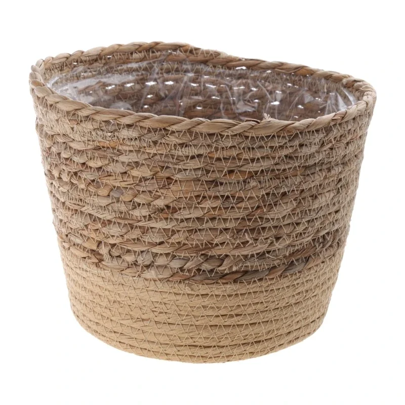 Straw Plant Basket Indoor Woven Plant Pots for Planter Flower Pots Plant Pot Decoration Laundry Basket Household