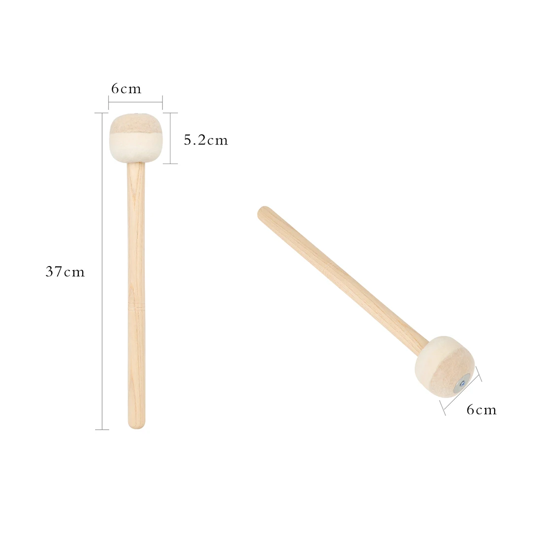 Professional Marching Drums Small Army Drumsticks Cymbal Gong Mallet Long Handle Drum Hammer Percussion Musical Instrument Parts