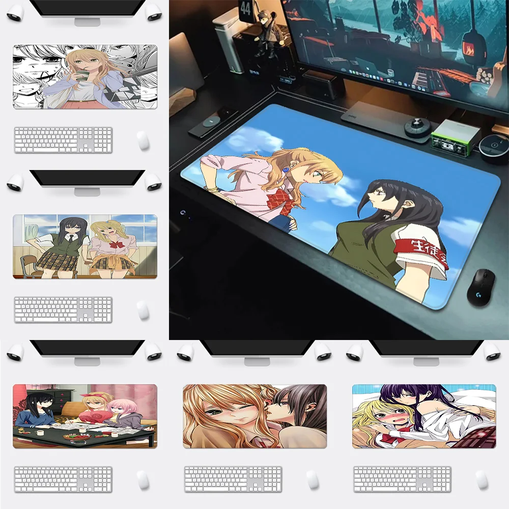 

Hot GL Anime C-Citrus Mousepad HD Printing Computer Gamers Locking Edge Non-slip Mouse Pad XXL90x40cm Keyboard PC Desk Pad