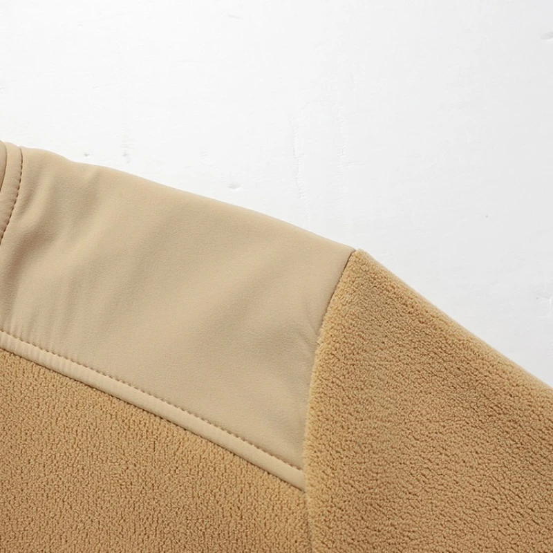 Outdoor Men's Graphene Thermal Fleece Jacket, Windproof Stand Collar, Water Resistant Base Layer, Winter Heat Tech Camping