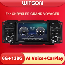WITSON Android 15 Car Audio Player for JEEP Grand Cherokee Liberty Wrangler Chrysler for Dodge GPS DSP Carplay Vehicle Radio