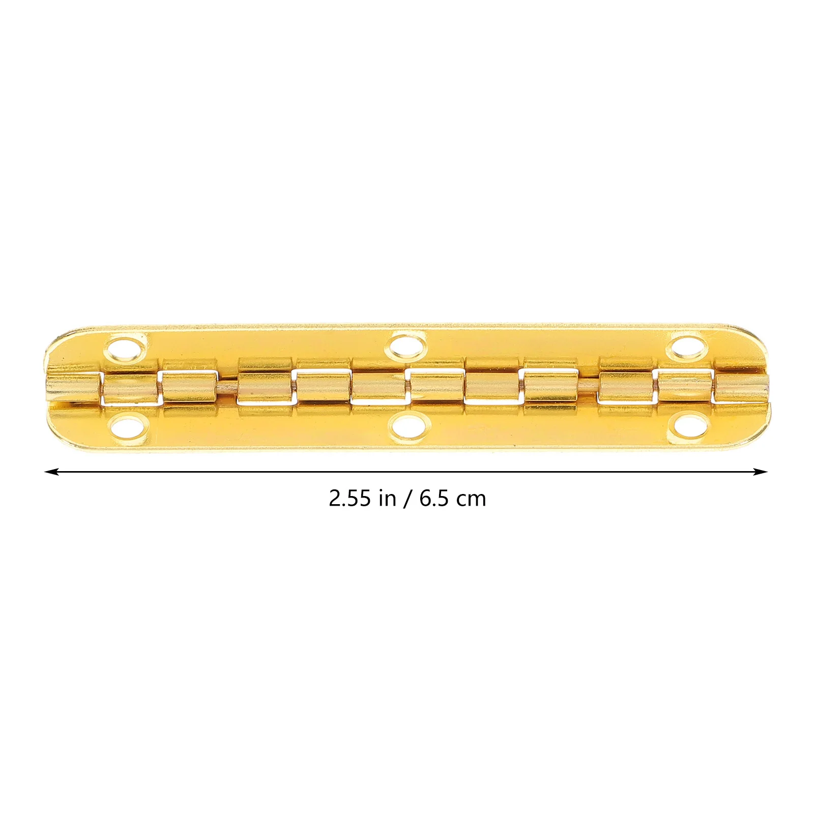 

12pcs Retro Jewelry Box 6 Holes Long Continuous Butt Hinges For Wooden Box Cabinet Door Heavy Duty Small Hinges
