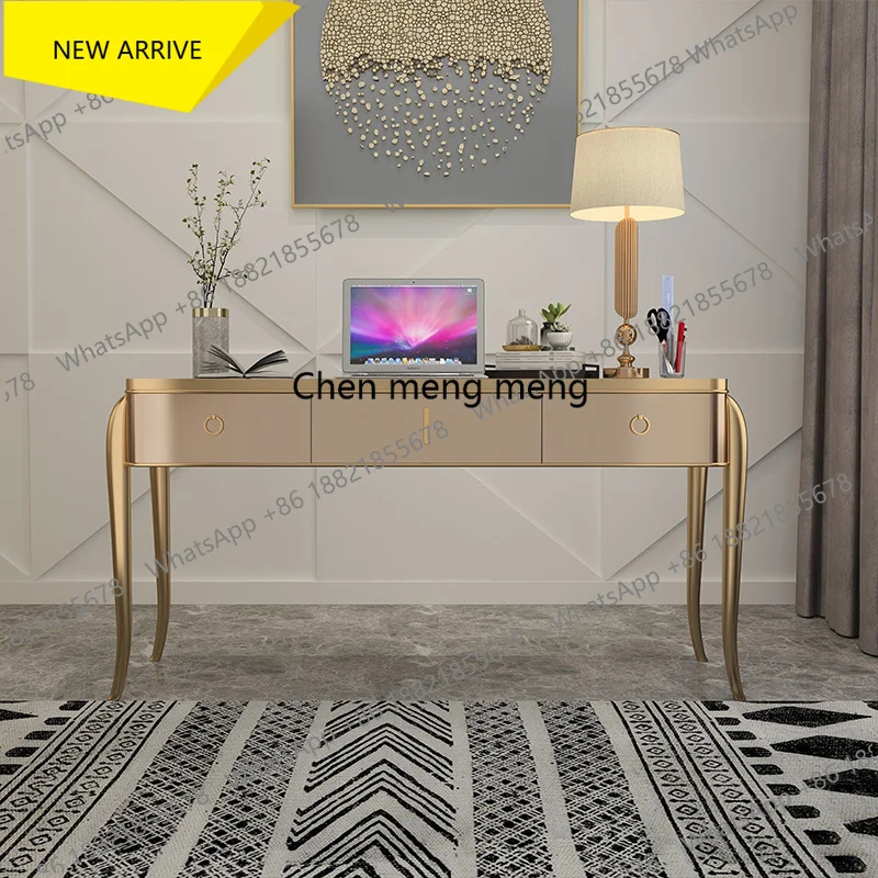 M138    Jade Emperor light luxury desk home study office writing desk solid wood paint American desk chair