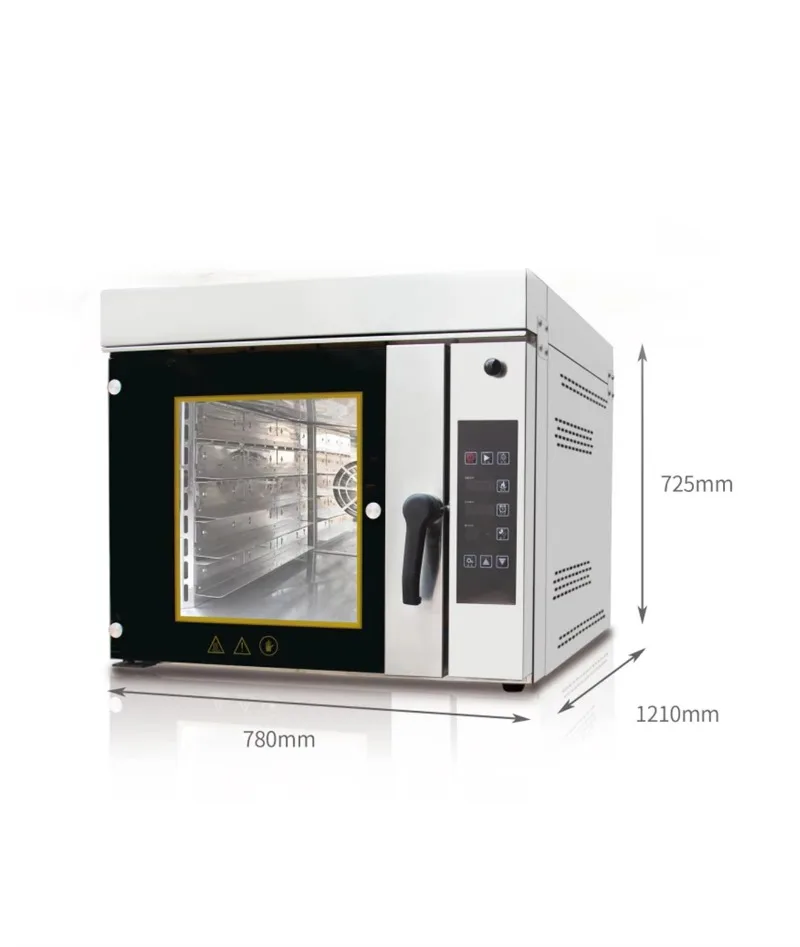 Commercial Electric Convection Oven 5 Trays for Baking Bread and Cake High Speed Custom