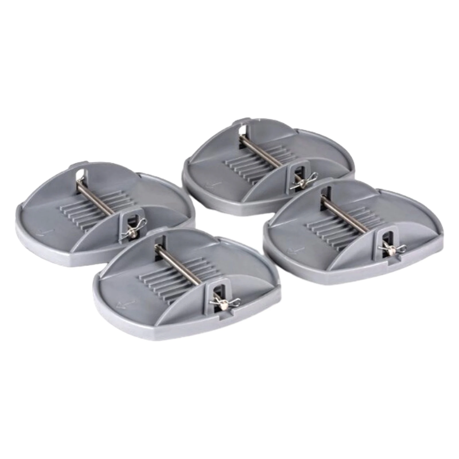 Pieds De Caravane Jack Pads 4PCS - Plaques Antirouille Pour Cric RV, Dispersion De Charge Idéale Sur Sol Mou