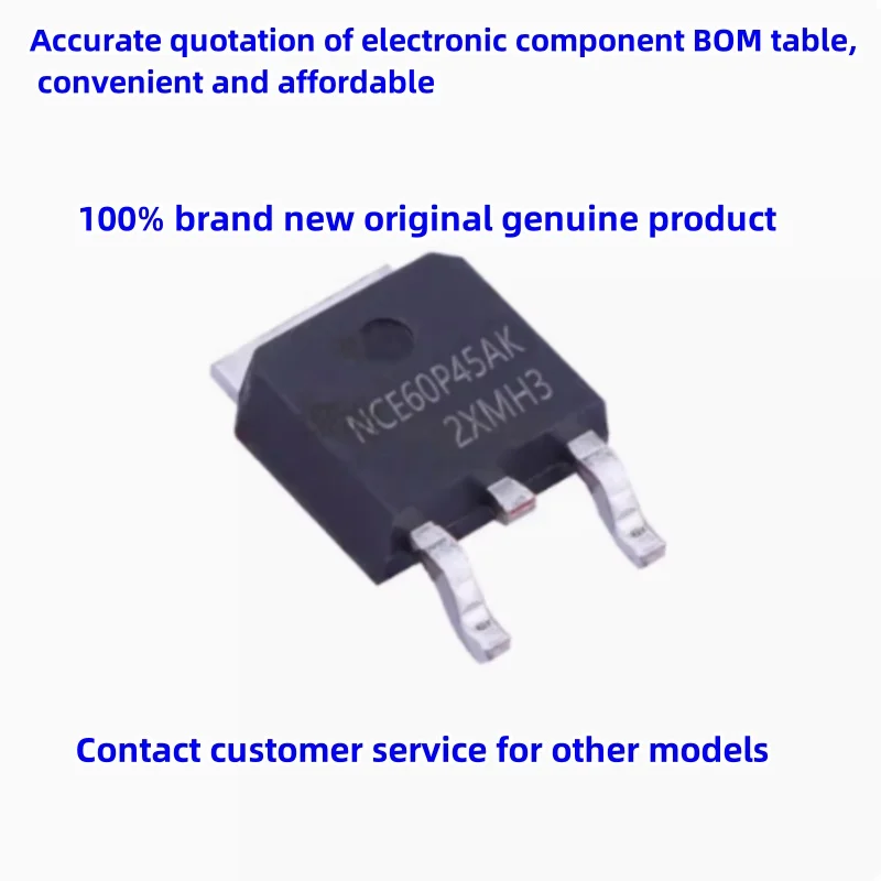 NCE60P45AK brand new field-effect transistor P-channel 45A 60V SMT TO-252 MOSFET 60P45K