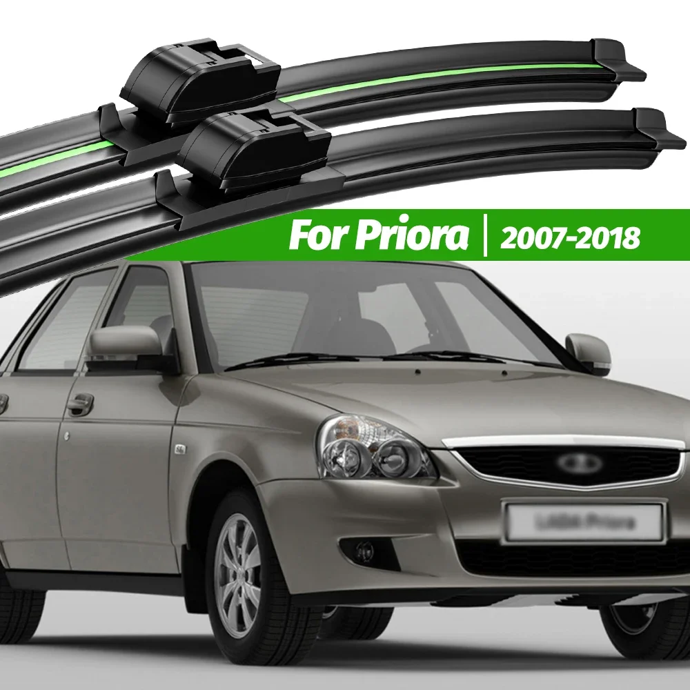 

For Lada Priora 2170 2171 2172 2007-2018 2pcs Front Windshield Wiper Blades 2008 2010 2015 2017 Windscreen Window Accessories